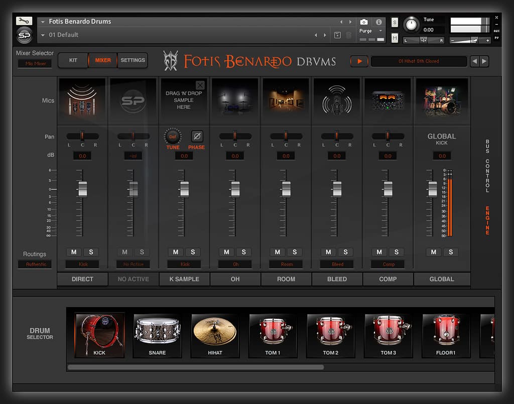 Fotis Benardo Drums-Mic Mixer