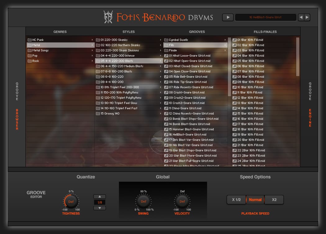 Fotis Benardo Drums-Drum library Grooves Page