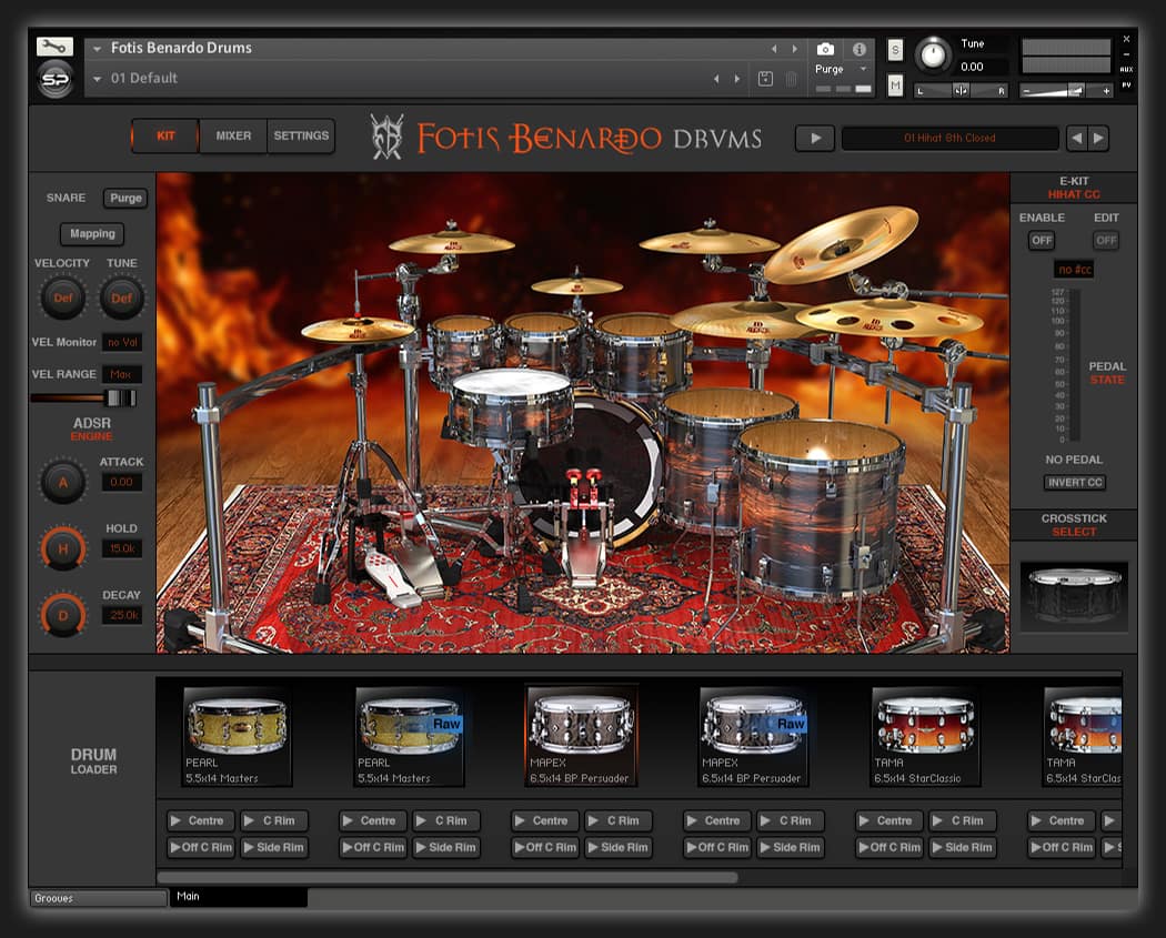 Fotis Benardo Drums-Drum library Kit Page